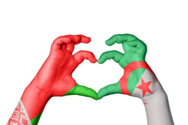 Belarus Cezayir Kalbi, El hareketi kalp yapma, Kırpma Yolu