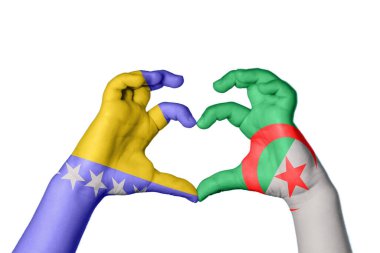 Bosna-Hersek Cezayir Kalbi, El hareketi, kalp yapma, Kırpma Yolu