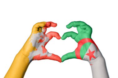 Bhutan Cezayir Kalbi, El hareketi kalp yapmak, Kırpma Yolu