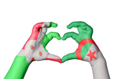 Burundi Cezayir Kalbi, El hareketi kalp yapmak, Kırpma Yolu