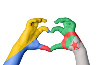 Kolombiya Cezayir Kalbi, El hareketi kalp yapma, Kırpma Yolu