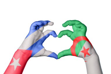 Küba Cezayir Kalbi, El hareketi kalp yapma, Kırpma Yolu