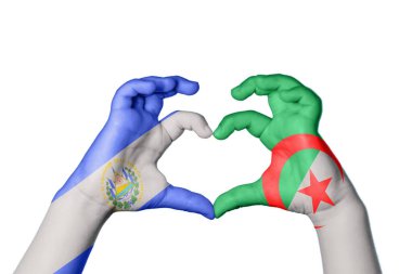 El Salvador Cezayir Kalbi, El hareketi kalp yapmak, Kırpma Yolu