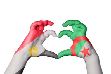 Mısır Cezayir Kalbi, El hareketi kalp yapma, Kırpma Yolu