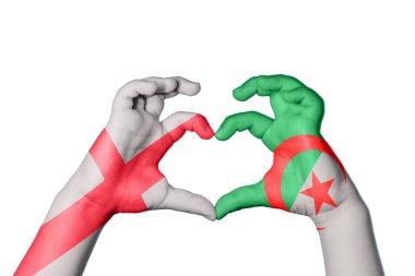 İngiltere Cezayir Kalbi, El hareketi kalp yapma, Kırpma Yolu