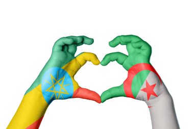 Etiyopya Cezayir Kalbi, El hareketi kalp yapmak, Kırpma Yolu