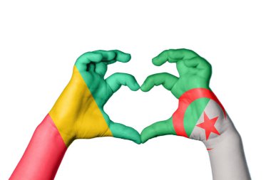 Cezayir kalbi, el hareketi kalp yapma, kırpma yolu.