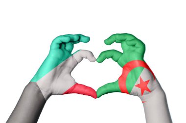 Kuveyt Cezayir Kalbi, El hareketi kalp yapma, Kırpma Yolu