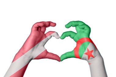 Letonya Cezayir Kalbi, El hareketi kalp yapma, Kırpma Yolu