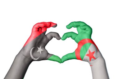 Libya Cezayir Kalbi, El hareketi kalp yapma, Kırpma Yolu