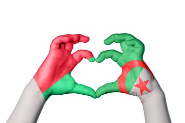 Madagaskar Cezayir Kalbi, El hareketi kalp yapma, Kırpma Yolu