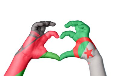 Malavi Cezayir Kalbi, El hareketi kalp yapma, Kırpma Yolu