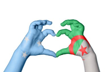 Mikronezya Cezayir Kalbi, El hareketi kalp yapma, Kırpma Yolu