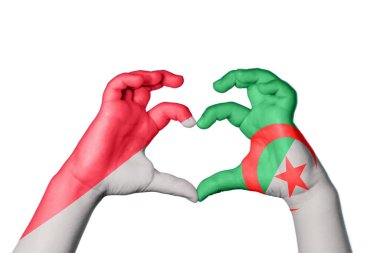 Monako Cezayir Kalbi, El hareketi kalp yapma, Kırpma Yolu