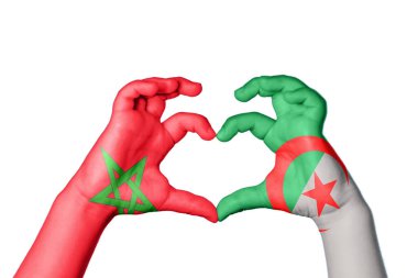 Fas Cezayir Kalbi, El hareketi kalp yapma, Kırpma Yolu