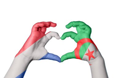 Hollanda Cezayir Kalbi, El hareketi kalp yapma, Kırpma Yolu