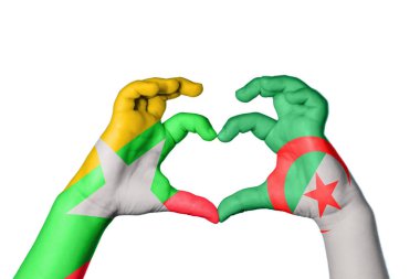 Myanmar Cezayir Kalbi, El hareketi kalp yapma, Kırpma Yolu