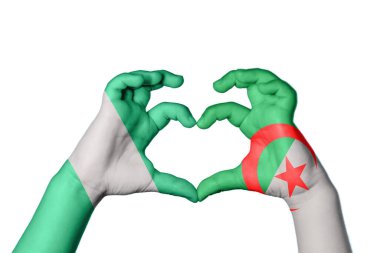 Nijerya Cezayir Kalbi, El hareketi kalp yapma, Kırpma Yolu