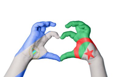 Nikaragua Cezayir Kalbi, El hareketi kalp yapma, Kırpma Yolu