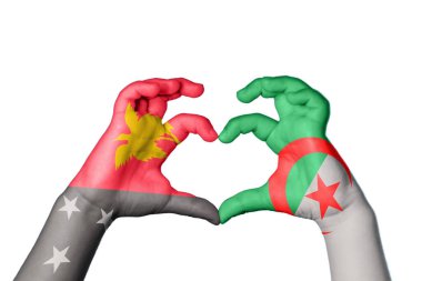 Papua Yeni Gine Cezayir Kalbi, El hareketi kalp yapma, Kırpma Yolu