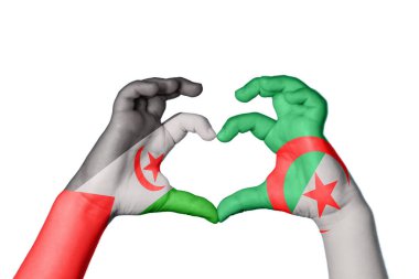 Sahra Arap Demokratik Cumhuriyeti Cezayir Kalbi, El hareketi kalp yapma, Kırpma Yolu