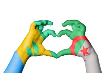 Saint Vincent ve Grenadines Cezayir Kalbi, El hareketi kalp yapma, Kırpma Yolu