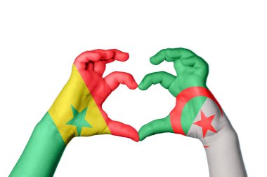 Senegal Cezayir Kalbi, El hareketi kalp yapma, Kırpma Yolu