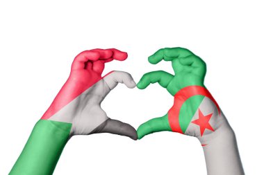 Sudan Cezayir Kalbi, El hareketi kalp yapma, Kırpma Yolu