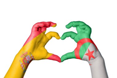 İspanya Cezayir Kalbi, El hareketi kalp yapma, Kırpma Yolu