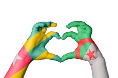 Togo Cezayir Kalbi, El hareketi kalp yapma, Kırpma Yolu