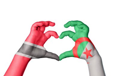 Trinidad ve Tobago Cezayir Kalbi, El hareketi kalp yapma, Kırpma Yolu