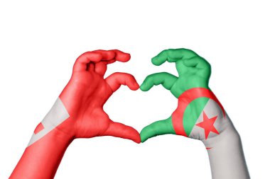 Tonga Cezayir Kalbi, El hareketi kalp yapma, Kırpma Yolu