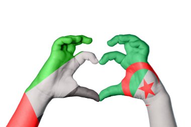 Birleşik Arap Emirlikleri Cezayir Kalbi, El hareketi kalp yapma, Kırpma Yolu