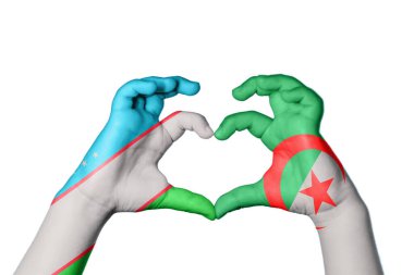 Özbekistan Cezayir Kalbi, El hareketi kalp yapma, Kırpma Yolu