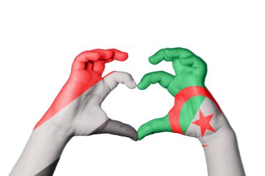 Yemen Cezayir Kalbi, El hareketi kalp yapma, Kırpma Yolu