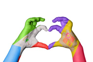 Ekvator Ginesi Andorra Kalbi, El hareketi kalp yapma, Kırpma Yolu