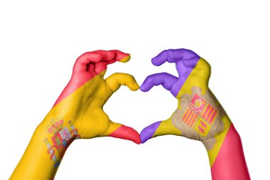 İspanya Andorra Kalbi, El hareketi kalp yapma, Kırpma Yolu