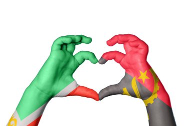 Çeçenistan Angola Kalbi, El hareketi kalp yapmak, Kırpma Yolu