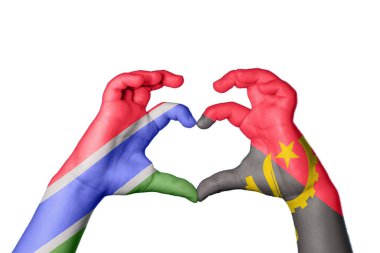 Gambiya Angola Kalbi, El hareketi kalp yapma, Kırpma Yolu