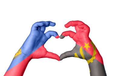 Lihtenştayn Angola Kalbi, El hareketi kalp yapma, Kırpma Yolu