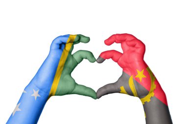 Solomon Adaları Angola Kalbi, El hareketi kalp yapma, Kırpma Yolu