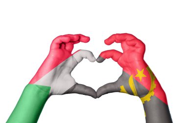 Sudan Angola Kalbi, El hareketi kalp yapma, Kırpma Yolu