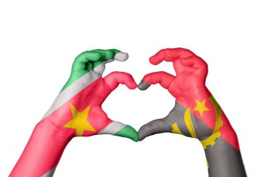 Surinam Angola Heart, El hareketi kalp yapma, Kırpma Yolu
