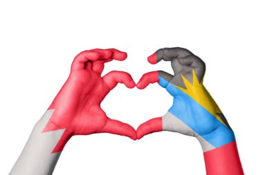 Bahreyn Antigua ve Barbuda Heart, El hareketi kalp yapma, Kırpma Yolu