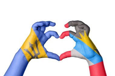 Barbados Antigua ve Barbuda Heart, El hareketi kalp yapma, Kırpma Yolu