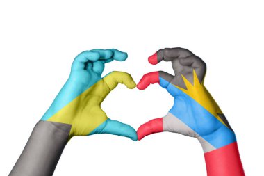 Bahamalar Antigua ve Barbuda Heart, El hareketi kalp yapma, Kırpma Yolu