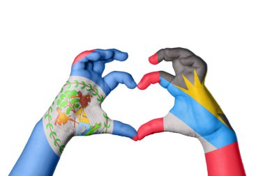 Belize Antigua ve Barbuda Heart, El hareketi kalp yapma, Kırpma Yolu