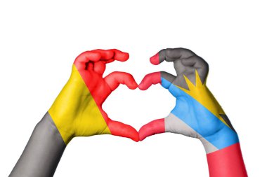 Belçika Antigua ve Barbuda Heart, El hareketi kalp yapma, Kırpma Yolu