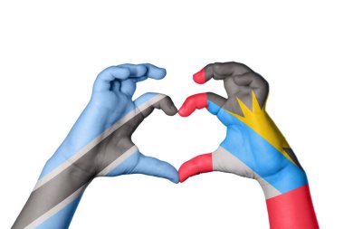 Botswana Antigua ve Barbuda Heart, El hareketi kalp yapma, Kırpma Yolu