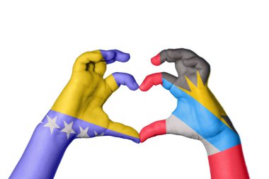 Bosna-Hersek Antigua ve Barbuda Kalbi, El hareketi kalp yaptı, Kırpma Yolu